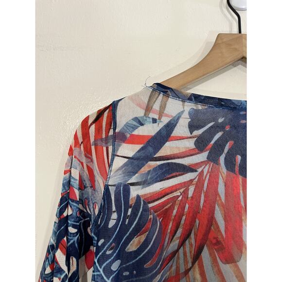 Fuzzi Jean Paul Gaultier Y2K 90s Mesh Top S Italy Maximalist Art Luxury Tropical - Picture 9 of 14